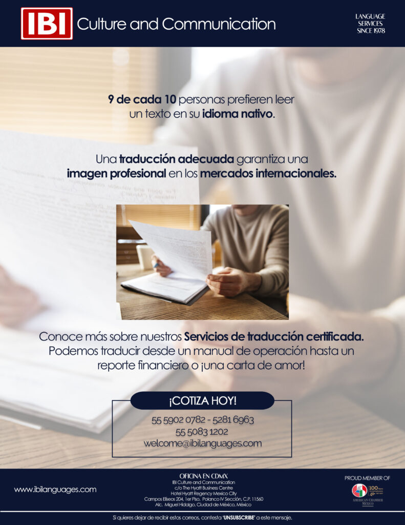 IBI Servicios de traducción IBI Languages